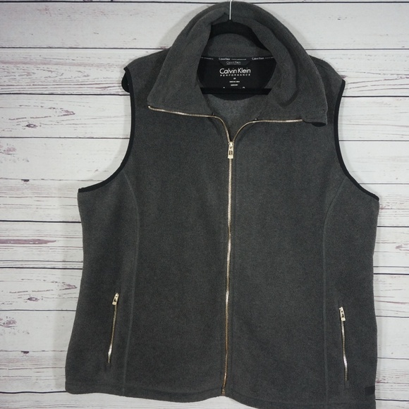 calvin klein performance fleece vest